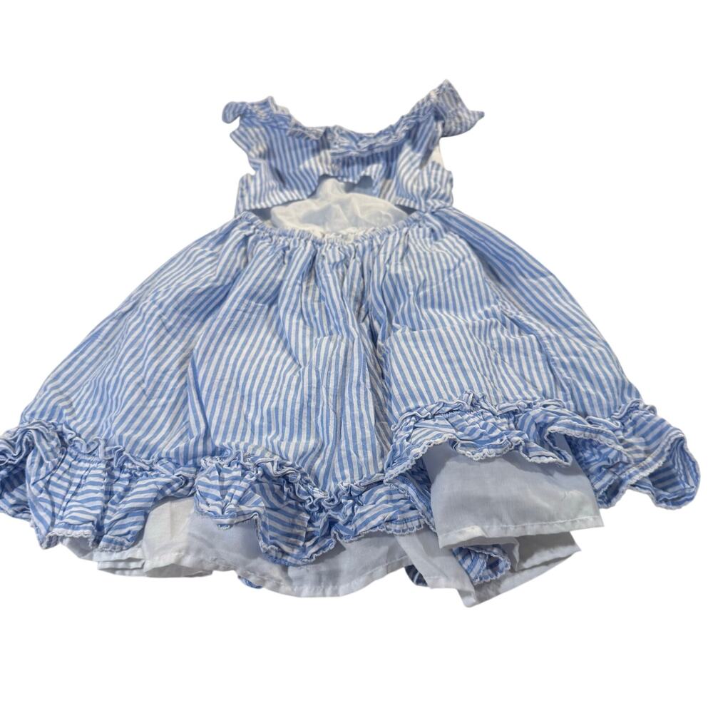 Sigrid Olsen Toddler Girl 5 Open Back Blue Dress - Picture 3 of 5